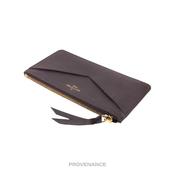 🔴 Louis Vuitton Zip Pouch Wallet - Bordeaux Leather - Picture 4 of 7